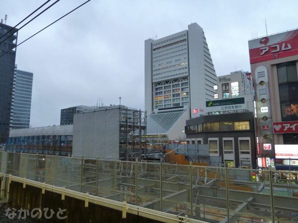 通路が着々と出来つつある中野駅北口