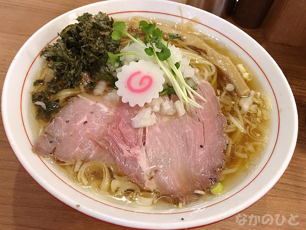 鈴蘭中野店のあっさり冷し鯵煮干しそば