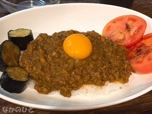 居酒屋万喜（まき）のランチメニュー、キーマカレー