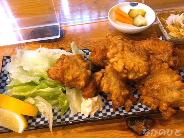 焼鳥 虎忠のからあげ定食