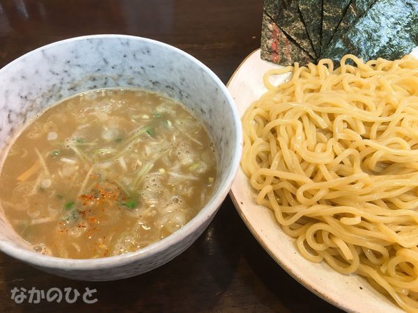 醤油つけ麺中盛り＋海苔