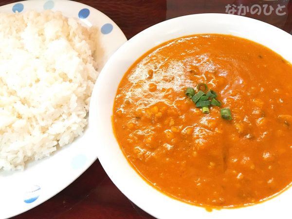 ミランの今日の日替わりカレー（マトンと豆）