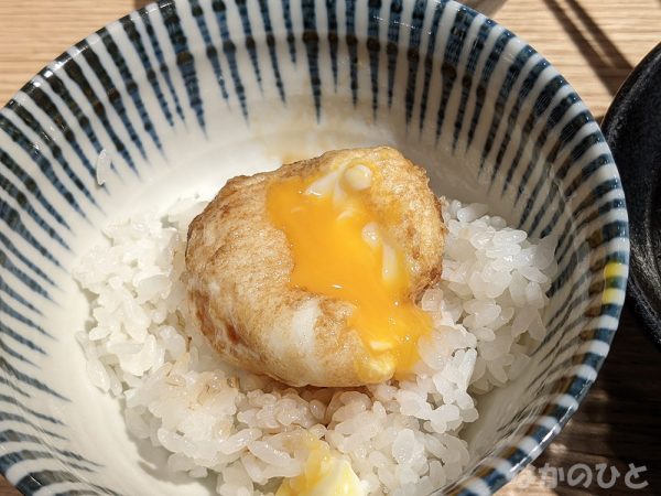 天ぷら卵かけご飯