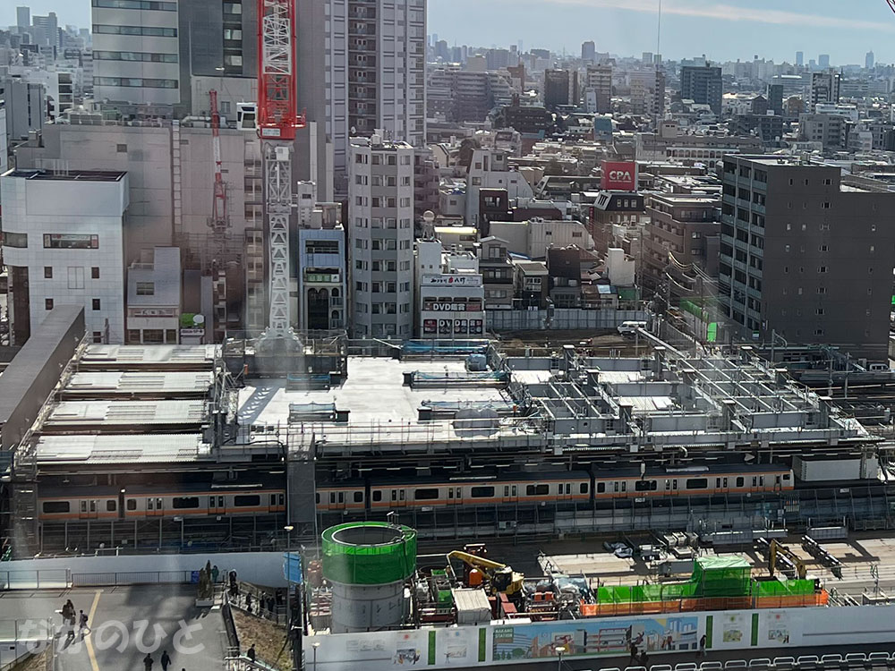 中野サンプラザから見たJR中野駅