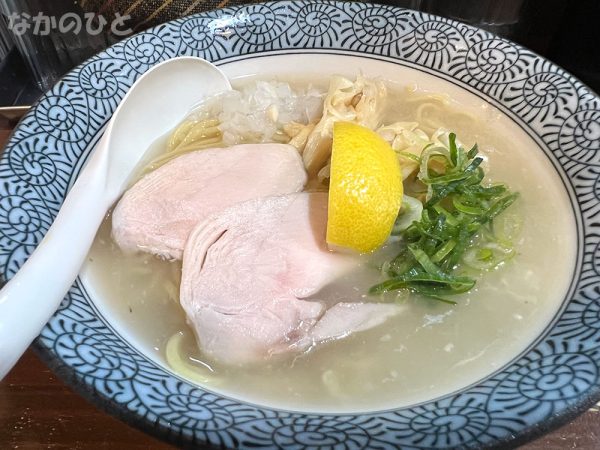 期間限定　冷やし鶏そば（塩味）