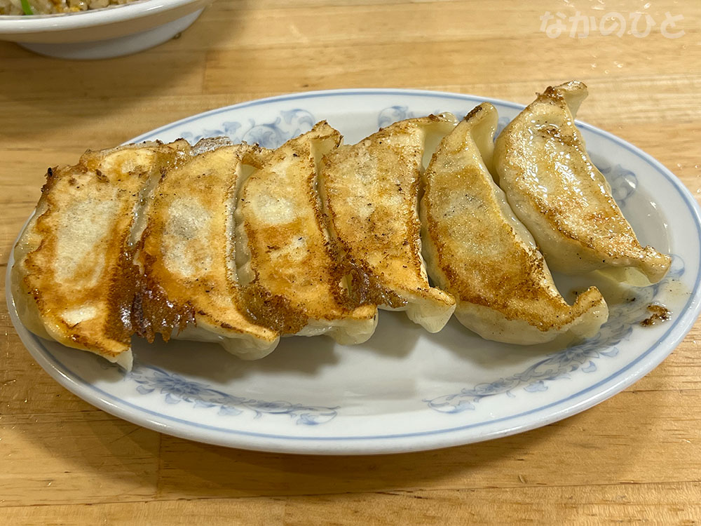 餃子の満州中野駅南口店の餃子
