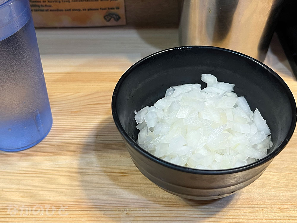 トッピングのタマネギ