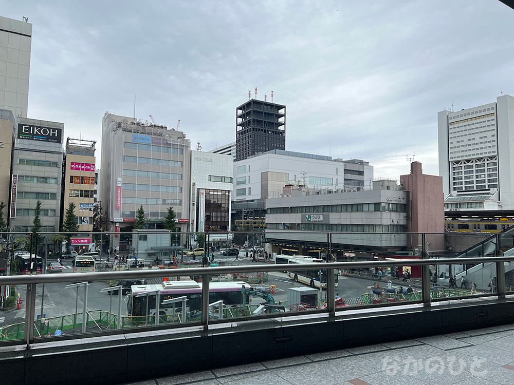 ナカノサウステラより見たバスロータリー