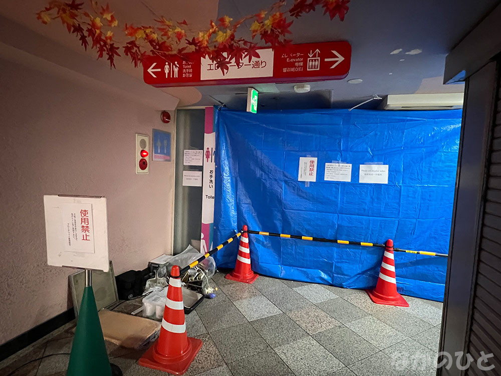The dimly lit passageway of Nakano Broadway
